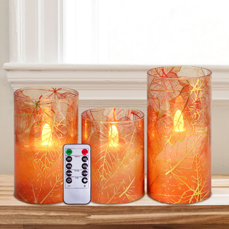 The Party Aisle™ 3 Piece Pillar Candle Set Wayfair